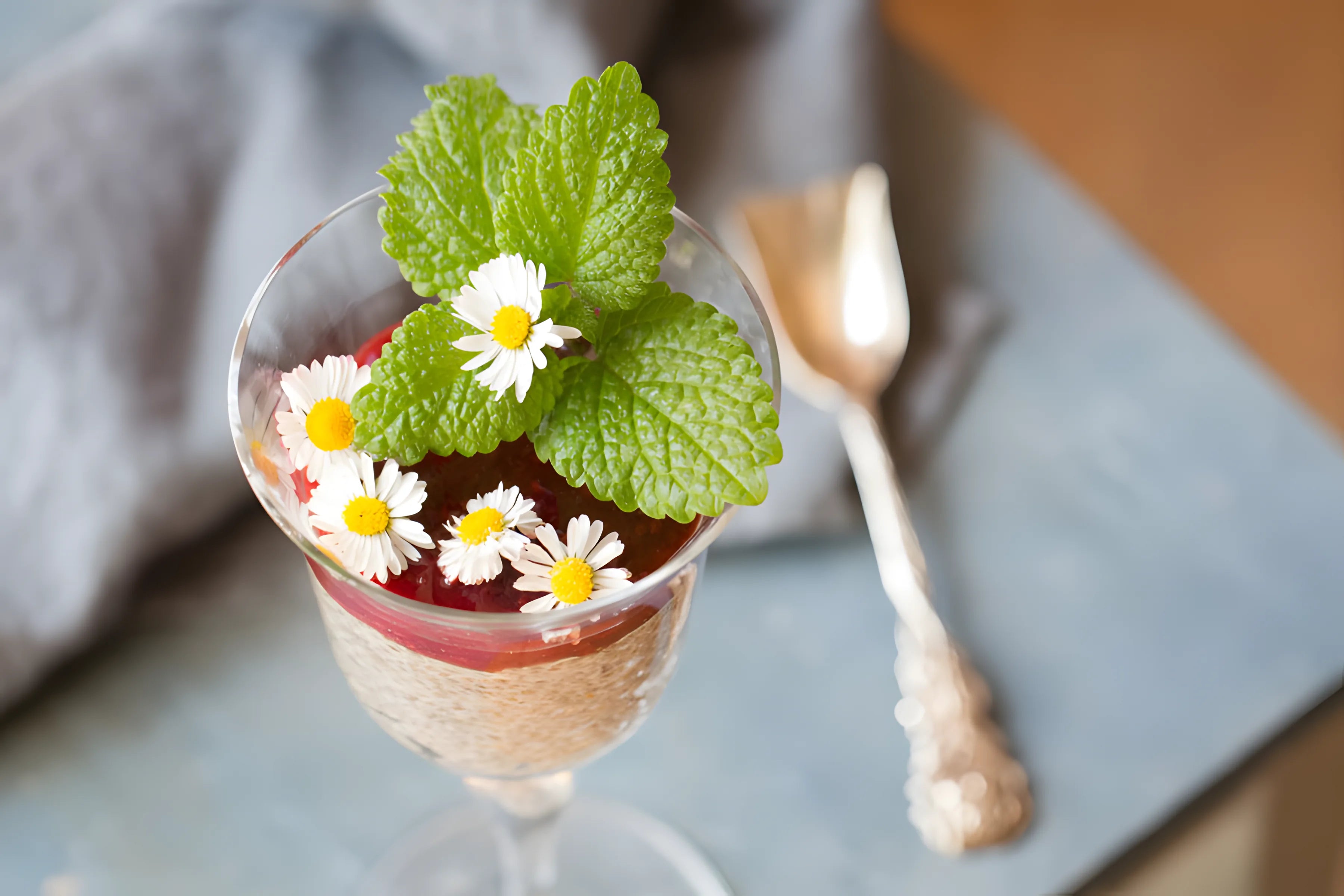 Chia parfait s kokosovým jogurtem