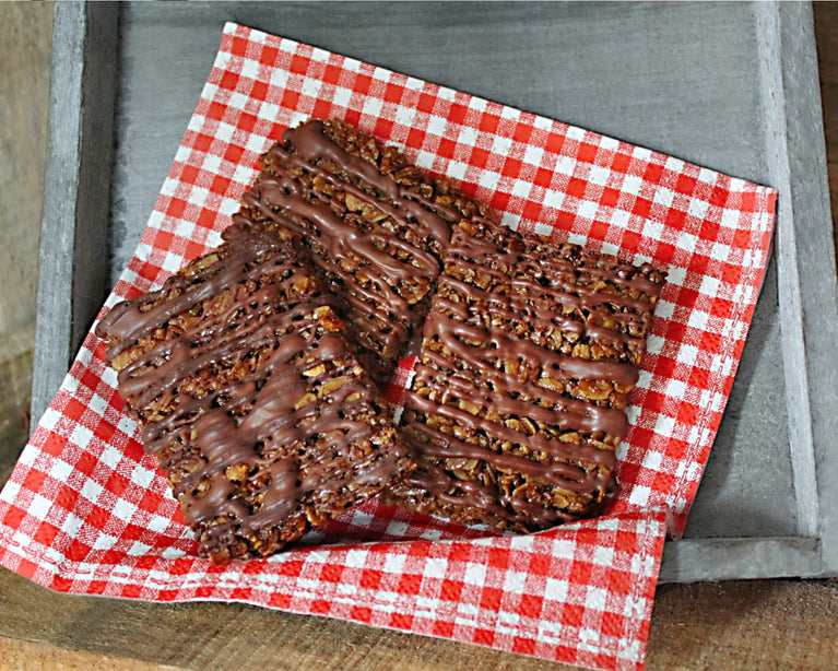 Čokoládové ovesné flapjacky