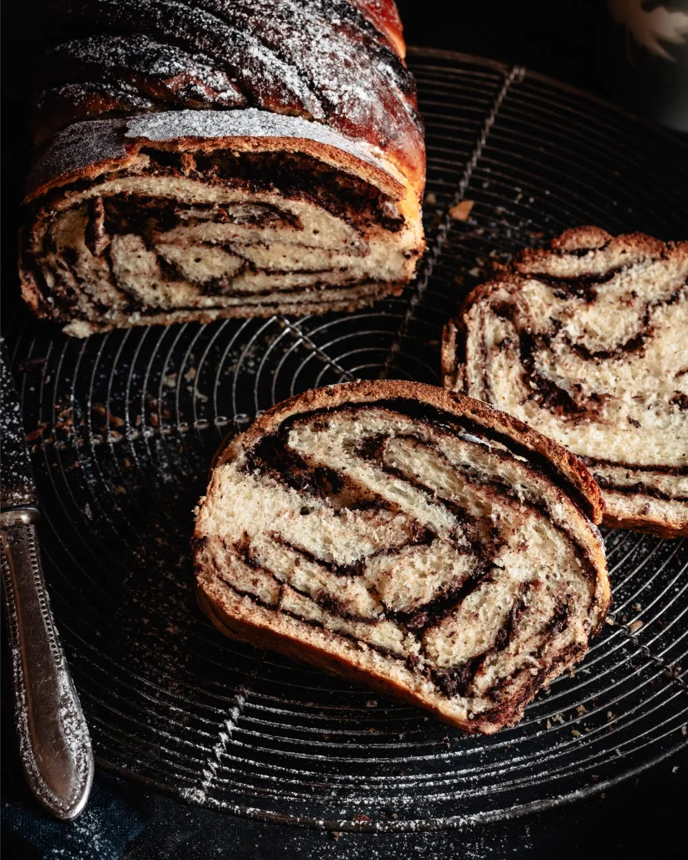 Čokoládovo-karamelová babka