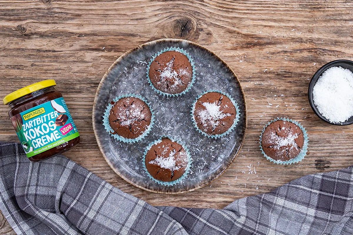 Čokoládovo-kokosové muffiny