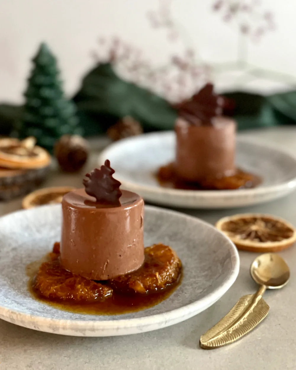Čokoládovo-pomerančová panna cotta