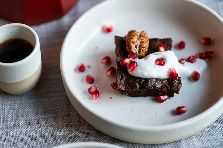 Espresso brownie s kokosovým krémem