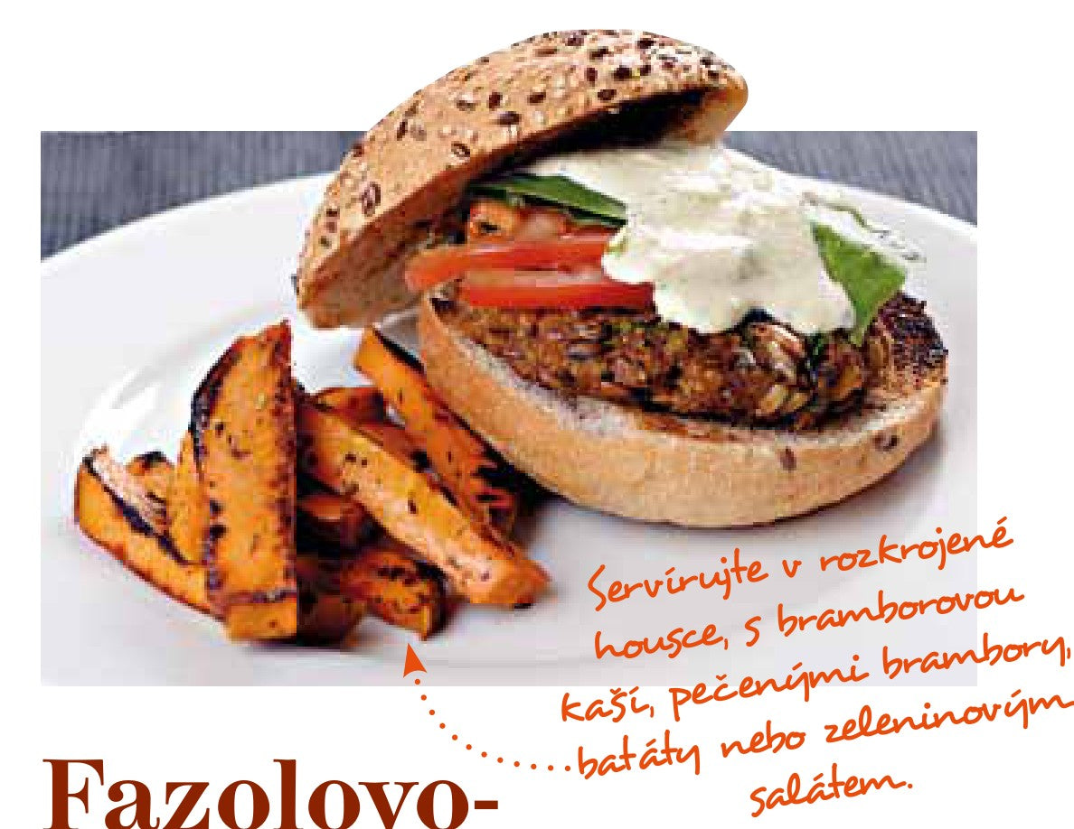 Fazolovo-semínkový burger
