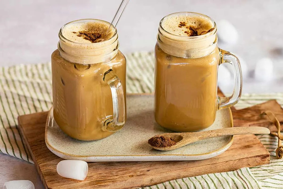 Frappé z obilné kávy