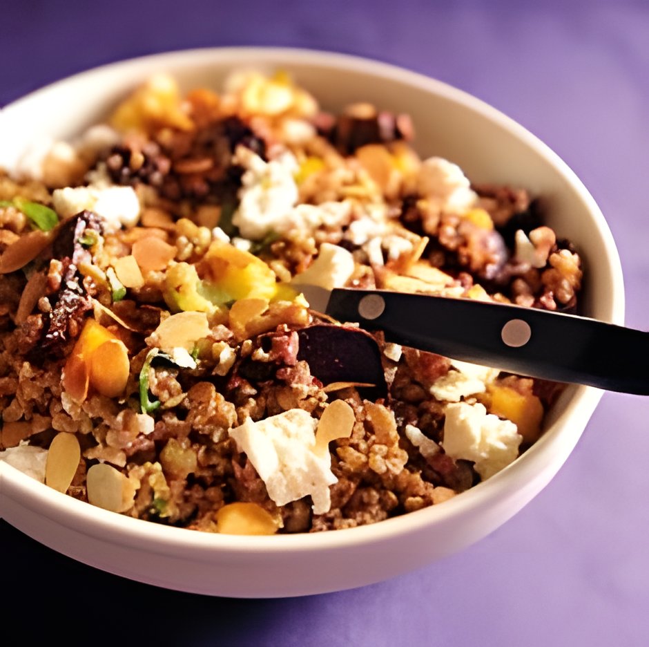 Freekeh s pečenou řepou a sýrem feta