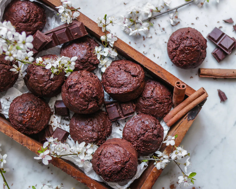 Jednoduché čokoládové muffiny