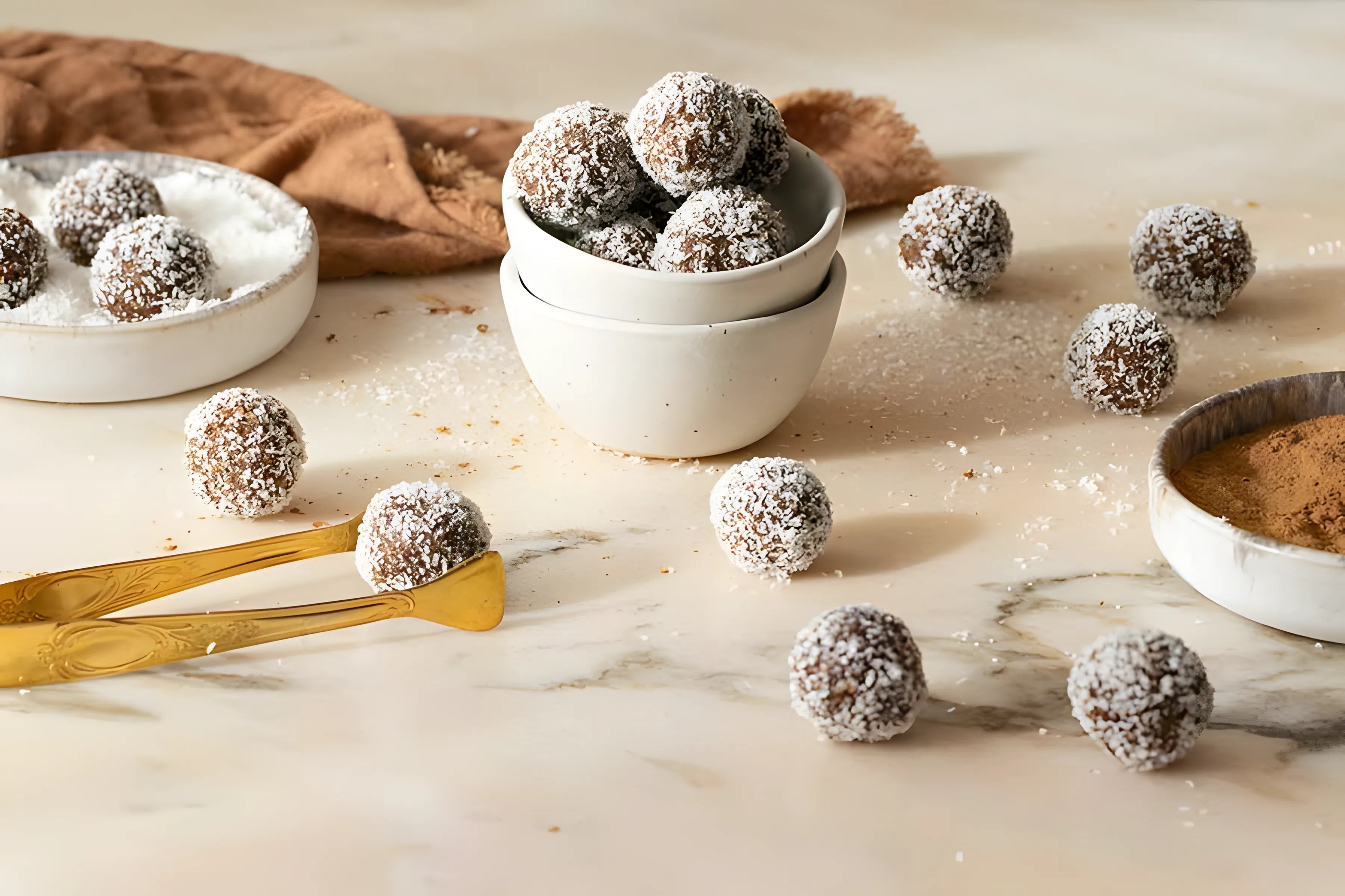 Kokosovo-karobové pralinky