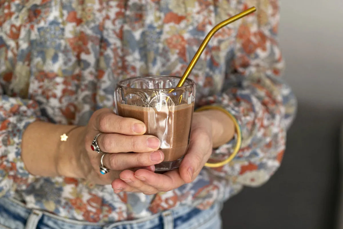 Proteinové smoothie s datlemi a ovsem