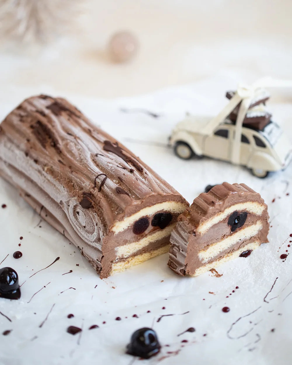 Zmrzlinový dort Bûche de Noël