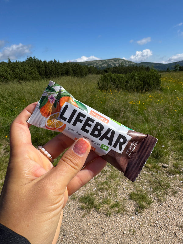 Lifefood Tyčinka Lifebar InChoco pomerančová RAW BIO (40 g)