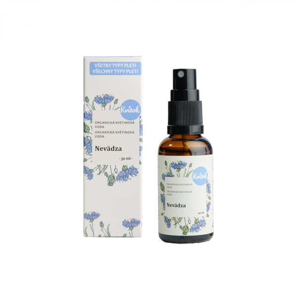 Kvitok Květová voda - chrpa BIO (30 ml)