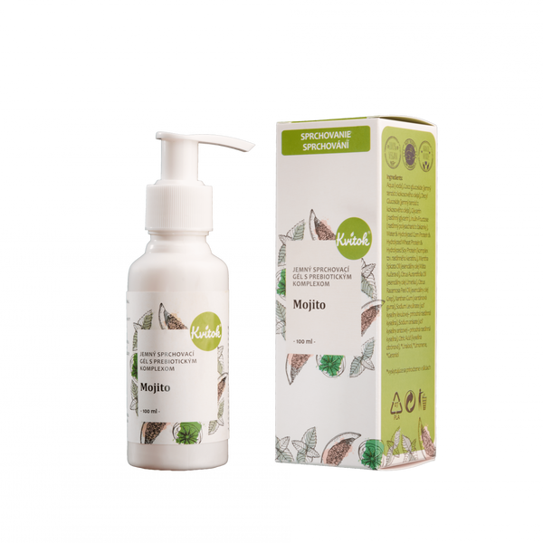 Kvitok Jemný sprchový gel s prebiotickým komplexem Mojito (100 ml)