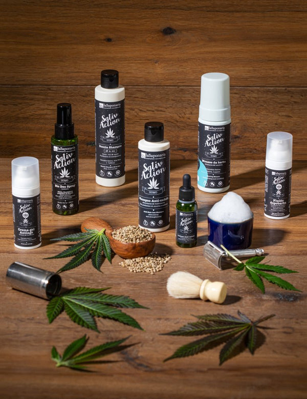 laSaponaria Pánský gel-krém Antiage s konopným extraktem BIO (50 ml)