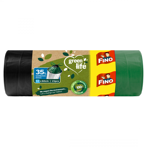 FINO Pytle na odpadky zatahovací Green Life - 35 l (15 ks)