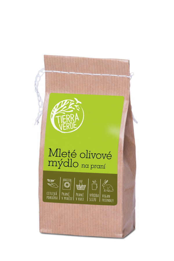 Tierra Verde Mleté olivové mýdlo na praní (200 g)