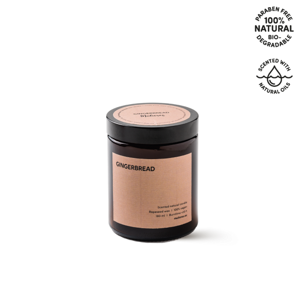 Mulieres Vonná svíčka ve skle - perník (180 ml)