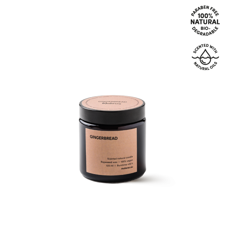 Mulieres Vonná svíčka ve skle - perník (120 ml)