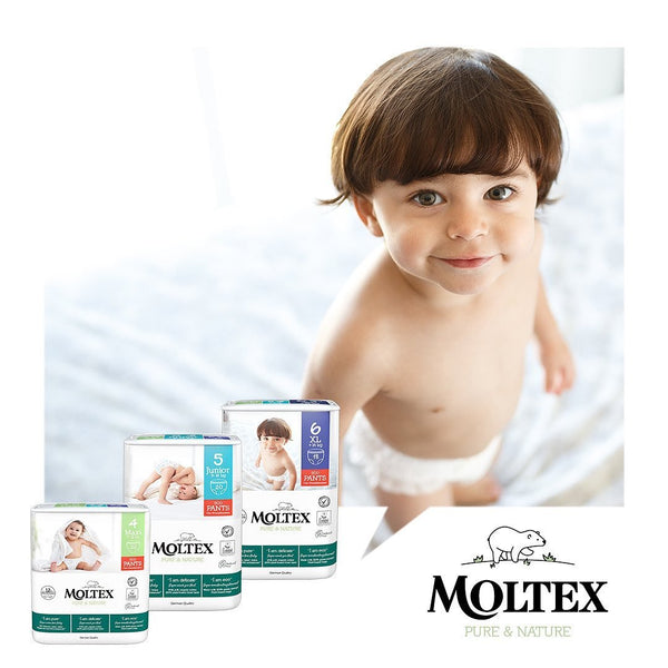Moltex Natahovací plenkové kalhotky Pure & Nature - Maxi 7-12 kg (22 ks)